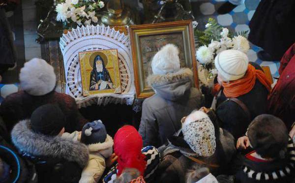 Чтимый образ святого Серафима Вырицкого доставлен в Санкт-Петербург