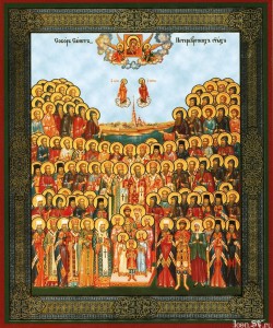 Петербургские святые - икона