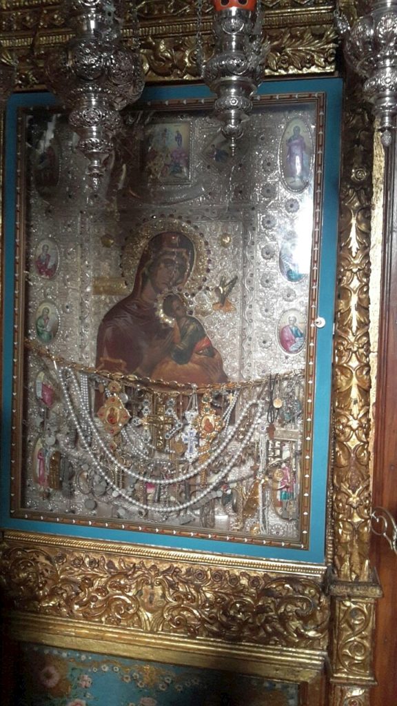 Икона Божией Матери "Страшное предстательство" из монастыря Кутлумуш