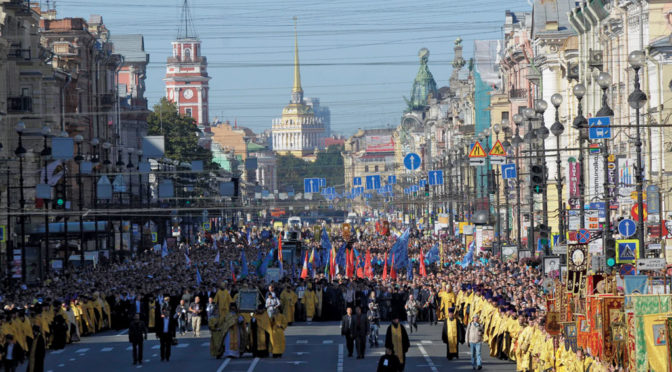 12 сентября пройдет крестный ход в честь Дня перенесения мощей св.благоверного великого князя Александра Невског